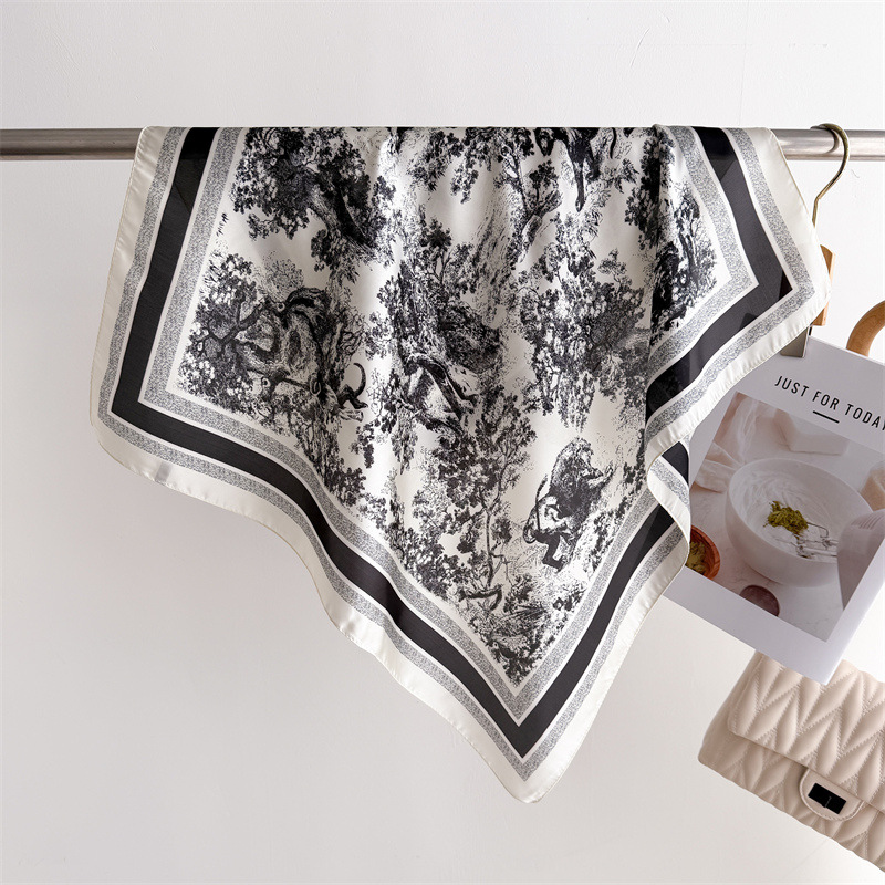 Luxury Bags In China Wholesale - Bufandas con estampado de jungla de