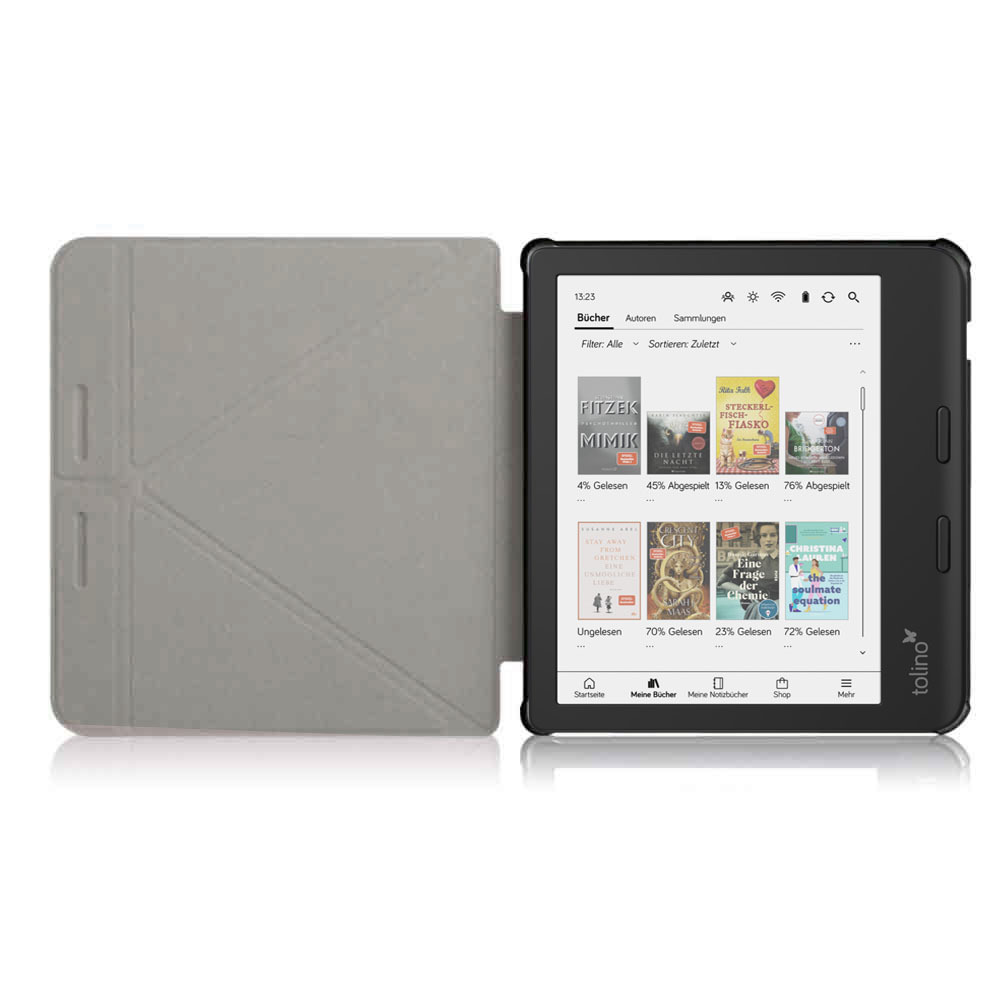 Briefcase Leather Slim - Funda con soporte para e-Book Tolino