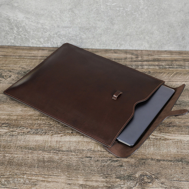 Briefcase Leather Slim - Funda Protectora para Portátil de Cuero