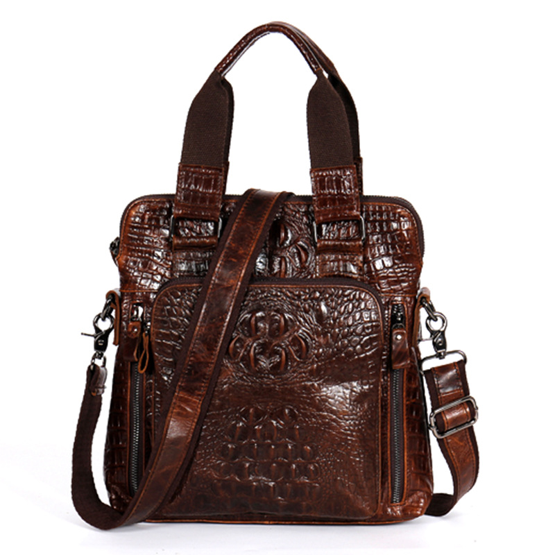 Briefcase Leather Slim - YETTIES Maletín vertical delgado para computadora