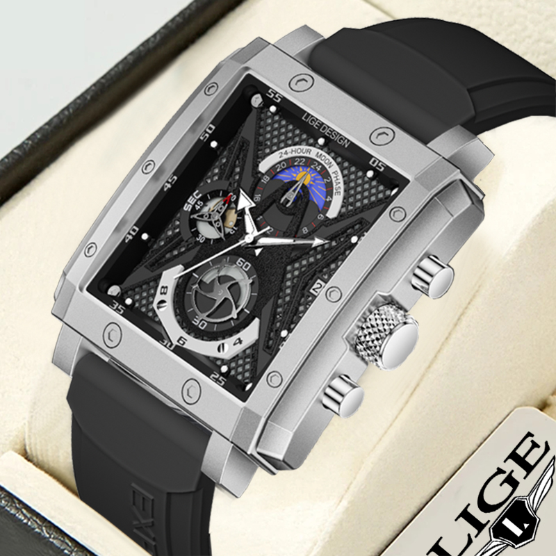 Reloj LIGE de lujo para hombre - Luxury Bags Brands List reseña y precio