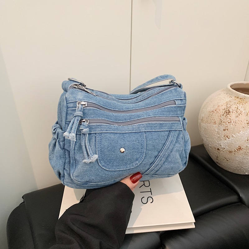 Bolso de mezclilla azul retro  - Luxury Bags Vip reseña y precio