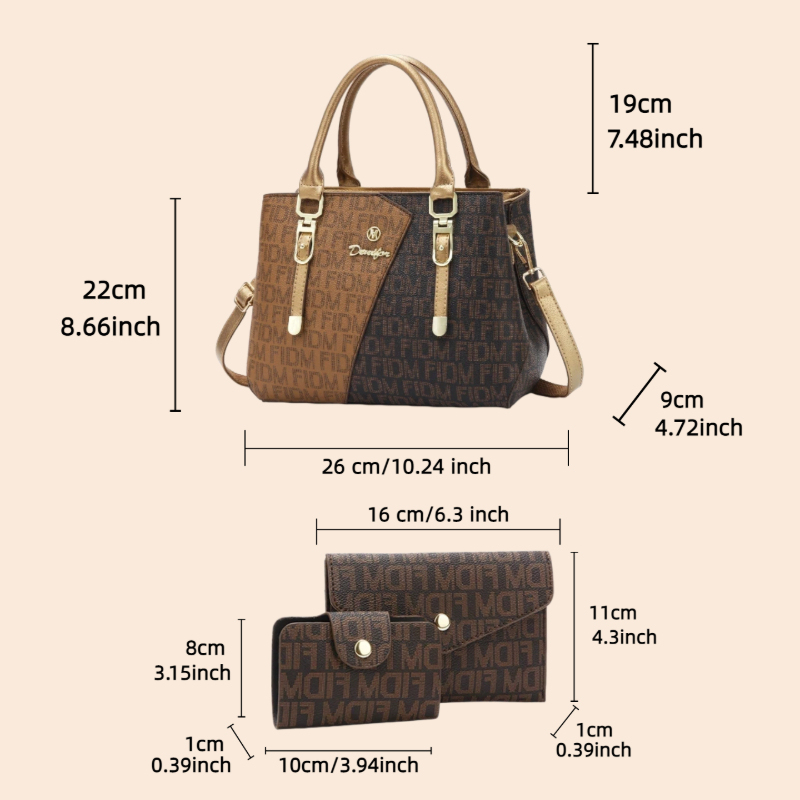 Conjunto de 3 bolsos para muje - Luxury Bags For Women reseña y precio