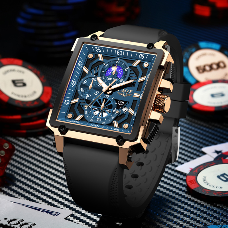 Nuevos relojes LIGE para hombr - Luxury Bags Brands List reseña y precio