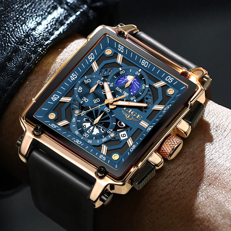 Nuevos relojes LIGE para hombr - Luxury Bags Brands List reseña y precio