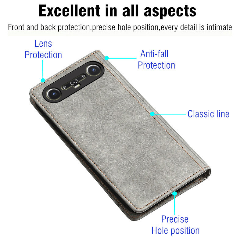 Funda de cuero tipo flip para  - Briefcase Leather Slim reseña y precio