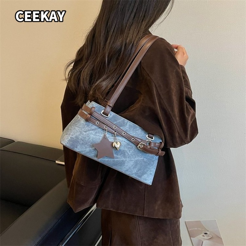 Bolso de mano para mujer CEEKA - Saddle Bag Distressed reseña y precio