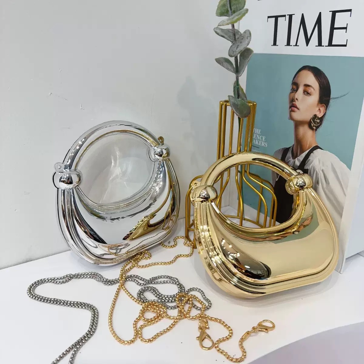 Mini bolso de noche dorado, mo - Luxury Bags For Women reseña y precio