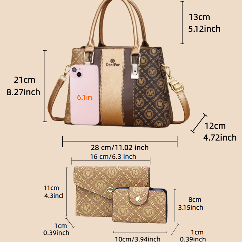 Conjunto de 3 piezas de bolsos - Luxury Bags For Women reseña y precio