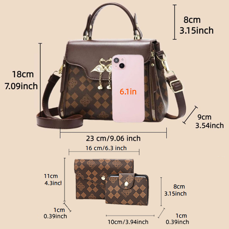 Conjunto de 3 bolsos para muje - Luxury Bags For Women reseña y precio