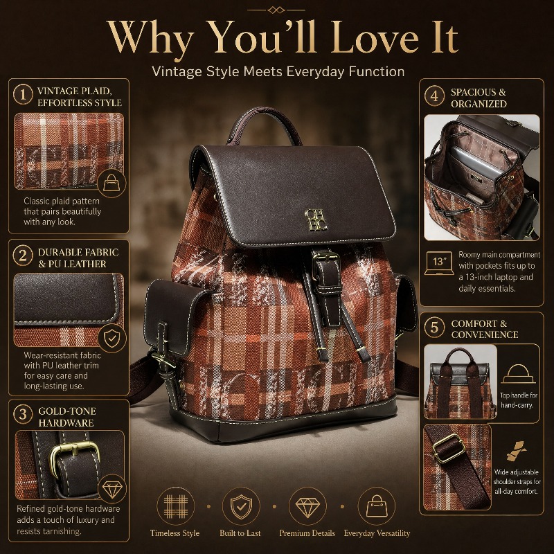 Mochila CHHC de Moda con Bloqu - Luxury Bags For Women reseña y precio