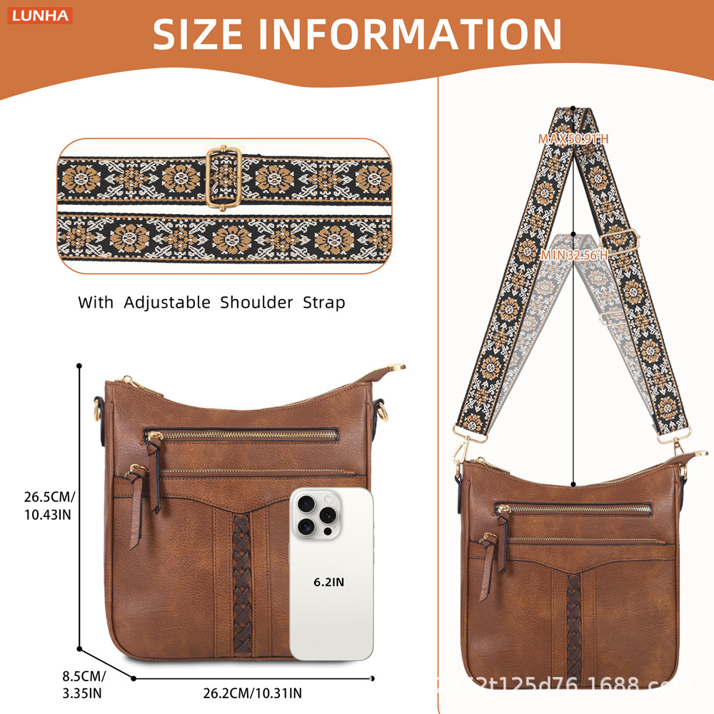 Bolso Bandolera Vintage Trenza - Saddle Bag Distressed reseña y precio