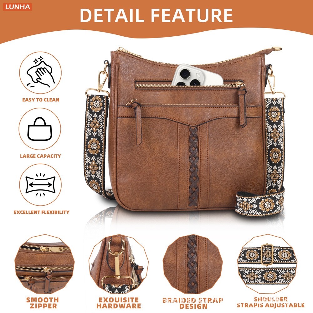 Bolso Bandolera Vintage Trenza - Saddle Bag Distressed reseña y precio