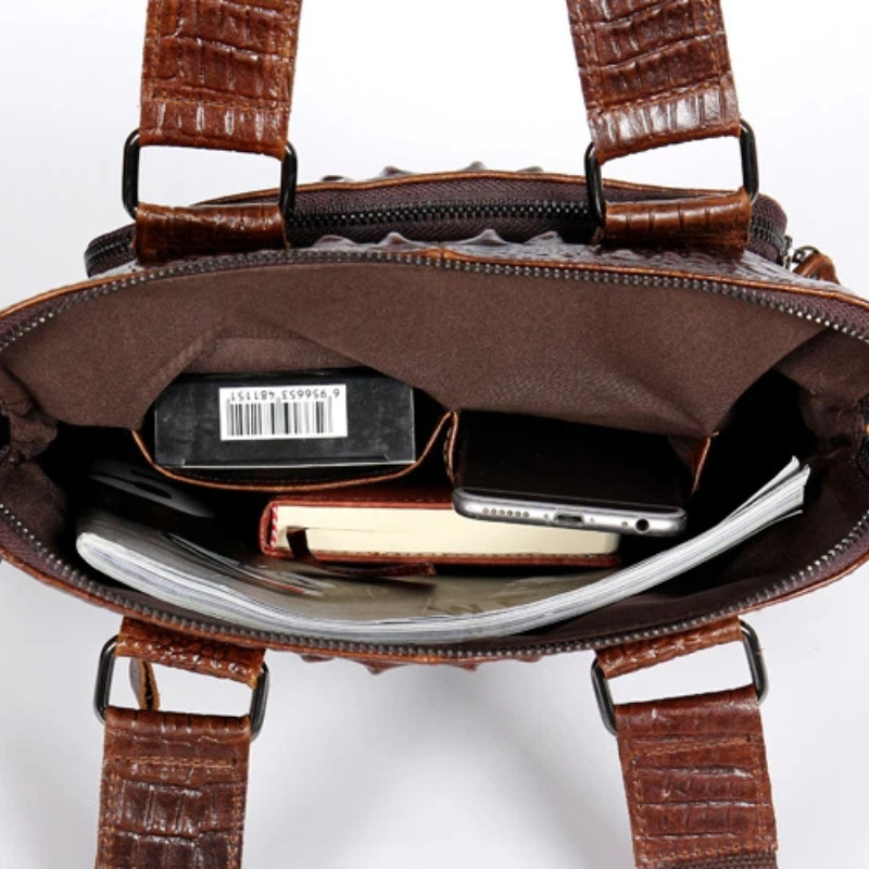 YETTIES Maletín vertical delga - Briefcase Leather Slim reseña y precio