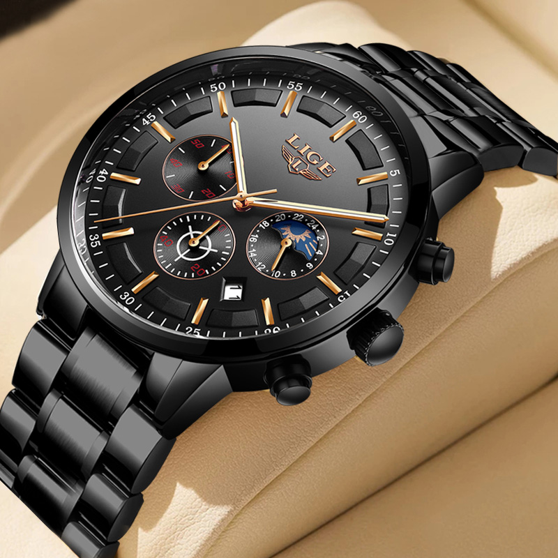 Relojes de negocios LIGE, relo - Luxury Bags Brands List reseña y precio