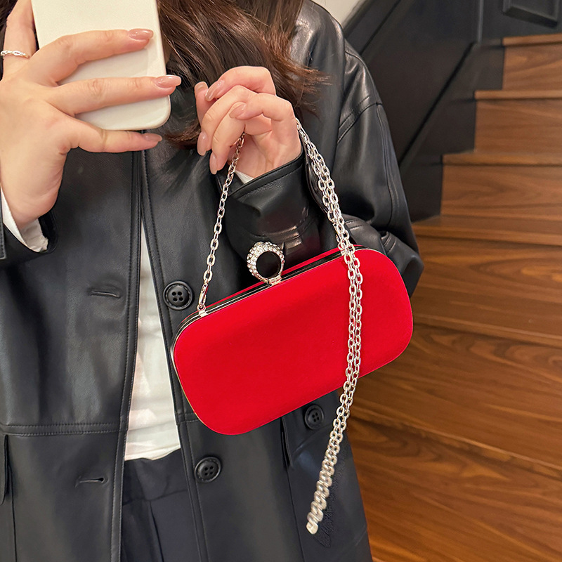 Bolso de mano de terciopelo ne - Luxury Bags Vip reseña y precio